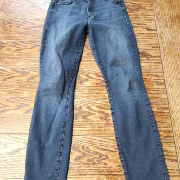 MOTHER Stunner Zip Ankle Step Fray All I Want Sz 25 - Picture 2 of 7